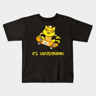 It's catostrophic funny cat Kids T-Shirt